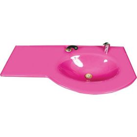 Duru Cam Diamond Modeli 80x56 cm Cam Lavabo