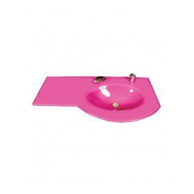 Duru Cam Diamond Modeli 80x56 cm Cam Lavabo