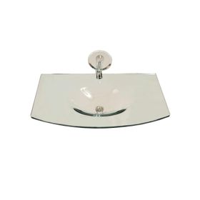Duru Cam Dore Modeli 70x56 cm Cam Lavabo