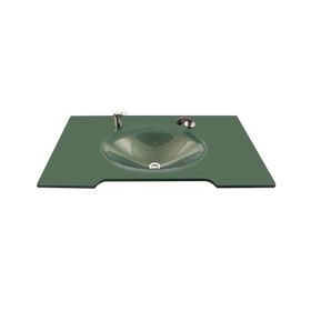 Duru Cam Jumbo Modeli 100x56 cm Cam Lavabo