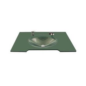 Duru Cam Jumbo Modeli 80x56 cm Cam Lavabo