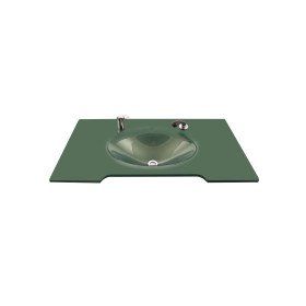 Duru Cam Jumbo Modeli 80x56 cm Cam Lavabo