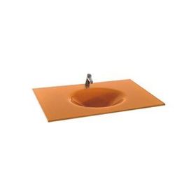 Duru Cam Kades Modeli 80x56 cm Cam Lavabo