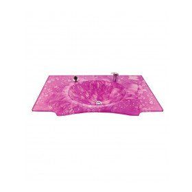 Duru Cam Kelebek Modeli 100x56 cm Cam Lavabo