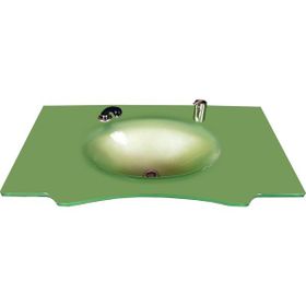 Duru Cam Kelebek Modeli 70x56 cm Cam Lavabo
