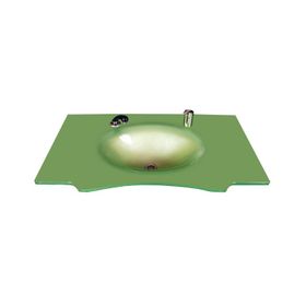 Duru Cam Kelebek Modeli 70x56 cm Cam Lavabo