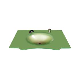 Duru Cam Kelebek Modeli 70x56 cm Cam Lavabo