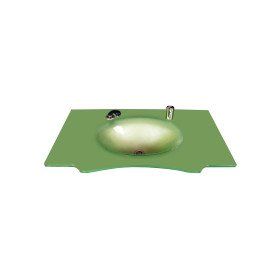 Duru Cam Kelebek Modeli 70x56 cm Cam Lavabo