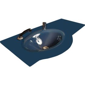 Duru Cam Kristal Modeli 90x56 cm Cam Lavabo
