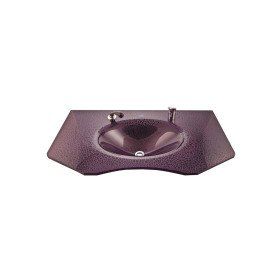 Duru Cam Mozaik Modeli 80x56 cm Cam Lavabo
