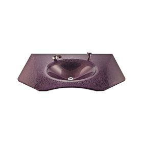 Duru Cam Mozaik Modeli 80x56 cm Cam Lavabo