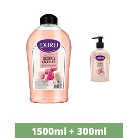 Duru Çiçek Terapisi Değerli Çiçekler 300 ml + 1.5 lt Sıvı Sabun