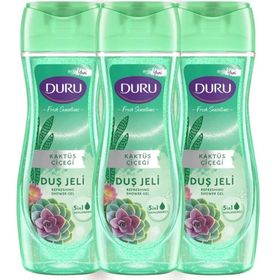 Duru Fresh Sensations Kaktüs 3x450 ml Duş Jeli