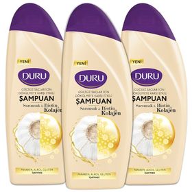 Duru Güçlü Saçlar İçin Dökülme Karşıtı 3x500 ml Şampuan