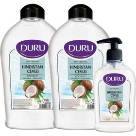 Duru Hindistan 1,5 lt +1,5 lt +300 ml Cevizli Sıvı Sabun