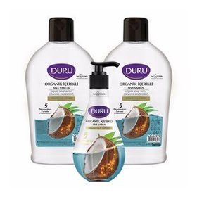 Duru Hindistan Cevizli 1,5 lt +1,5 lt + 500 ml Sıvı Sabun