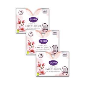 Duru Hydropure Sakura Çiçeği 2x135 gr 3 Adet Şeffaf Bakım Sabunu
