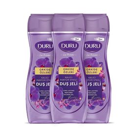 Duru Lux Perfumes Orkide Özleri 3x650 ml Duş Jeli