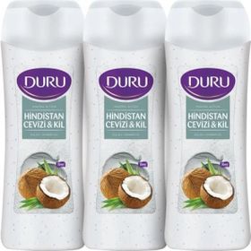 Duru Mineral Action Hindistan Cevizi & Kil 3x450 ml Duş Jeli