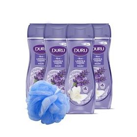 Duru Moods 4x450 ml Lavanta Yasemin Duş Jeli + Duş Lifi