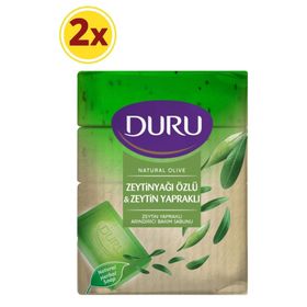 Duru Natural Olive 640 gr 4'lü Zeytinyağı Özlü Yapraklı Banyo Sabunu