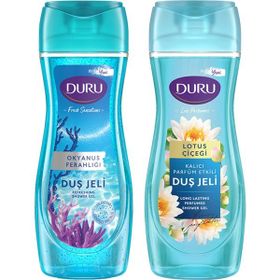 Duru Okyanus Ferahlığı 650 ml Duş Jeli + 650 ml Lotus Çiçeği Duş Jeli