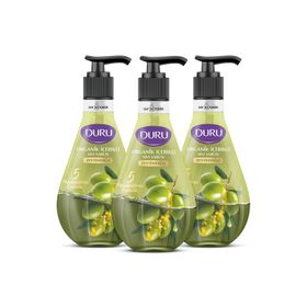Duru Organik İçerikli 3x500 ml Zeytinyağlı Sıvı Sabun