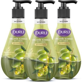 Duru Organik İçerikli 3x500 ml Zeytinyağlı Sıvı Sabun