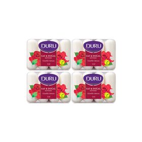 Duru Saf Doğal Kaynaklı Gül 16 Adet 4x280 gr Güzellik Sabunu