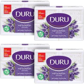 Duru Saf Doğal Kaynaklı Lavanta 16 Adet Beyaz 4x600 gr Kalıp Sabun