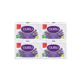 Duru Saf Doğal Kaynaklı Lavanta 16 Adet Beyaz 4x600 gr Kalıp Sabun
