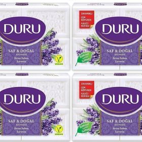 Duru Saf Doğal Kaynaklı Lavanta 16 Adet Beyaz 4x600 gr Kalıp Sabun