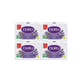 Duru Saf Doğal Kaynaklı Lavanta 16 Adet Beyaz 4x600 gr Kalıp Sabun