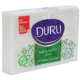 Duru Saf ve Doğal Klasik 4x150 gr Çoklu Paket Beyaz Sabun