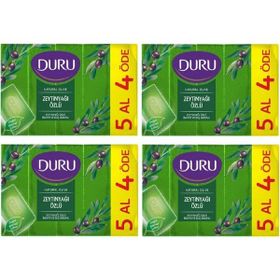 Duru Zeytin Yağı Özü 5x150 gr x 4 Adet Duş Sabun