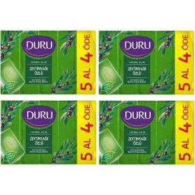 Duru Zeytin Yağı Özü 5x150 gr x 4 Adet Duş Sabun