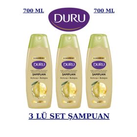 Duru Zeytinyağı Kolajen Kuru ve Normal Saçlar İçin 3x700 ml Şampuan