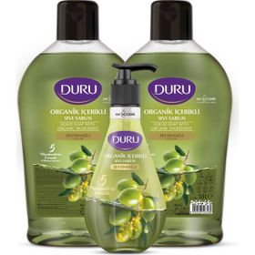 Duru Zeytinyağlı 1,5 lt + 1,5 lt + 500 ml Sıvı Sabun