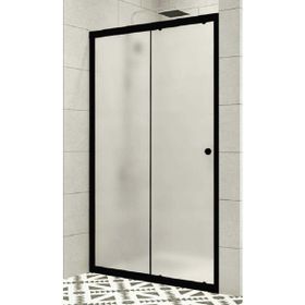 Durul 100 x 120 Duş Teknesiz 4 mm H:180 cm Kare Siyah Profil Şeffaf Duşakabin