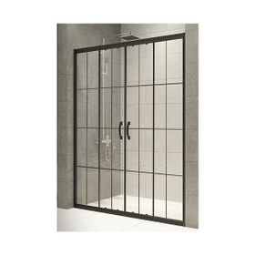 Durul 150x190 cm Ön Cephe Siyah Çizgi 5 mm Duşakabin