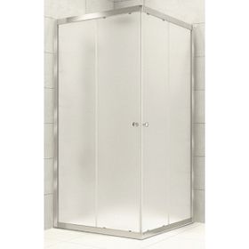Durul 90x110 Kare Siyah Profil Buzlu Duş Teknesiz 5 mm 180 cm Duşakabin