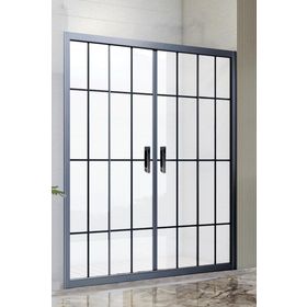 Durul AIDA5SSK Siyah Çizgi 5 mm 190 cm Şeffaf Cam Duşakabin