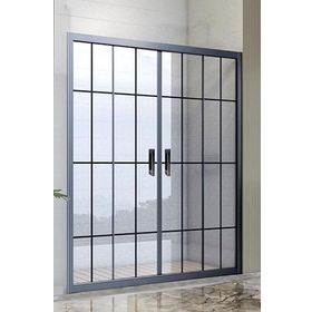 Durul AIDA5SSK Siyah Çizgi 5 mm 190 cm Şeffaf Cam Duşakabin