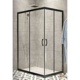Durul Box 90x140 cm 5 mm Siyah Kumlama Duşakabin Camı