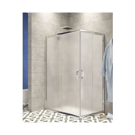 Durul Dikdörtgen 5 mm Komple Buzlu Siyah Karolaj Yükseklik 190 cm 90x110 cm Duşakabin