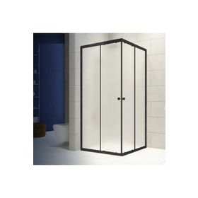 Durul Dikdörtgen 5 mm Komple Buzlu Siyah Karolaj Yükseklik 190 cm 90x110 cm Duşakabin