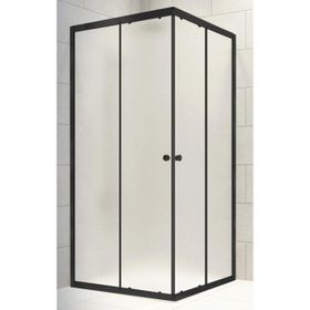 Durul Dikdörtgen 70x100 CM Siyah Buzlu Cam Duşakabin