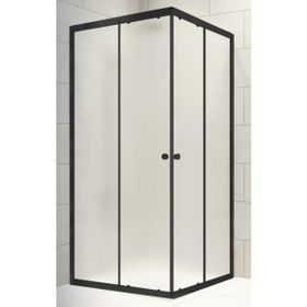 Durul Dikdörtgen 70x90 CM Siyah Buzlu Cam Duşakabin
