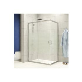 Durul Dikdörtgen Çizgili Duş Teknesiz 120 cm 80x120 cm Duşakabin