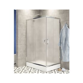 Durul Dikdörtgen Çizgili Duş Teknesiz 120 cm 90x120 cm Duşakabin
